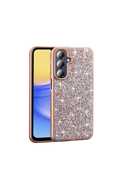 Nezih Case Samsung Galaxy A16 Uyumlu Parlak Taşlı Tasarım Parıltılı Kapak Kılıf