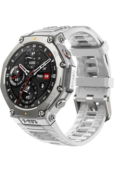 Amazfit T-Rex 3 Rugged/Military Smart Watch 48mm, 27 Day Battery, GPS (with Privacy), Offline Maps,
