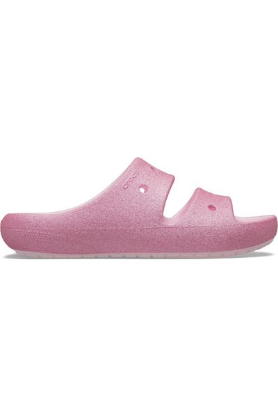 Crocs Sandals Classic Glitter Sandal v2 Kids 29-30 EU - C12 US Pink - Pink Milk