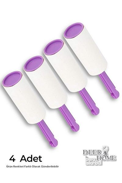 deer home by Pera İstanbul 4Pcs Lint Roller Tape Roller Cat and Dog Hair Collector Roller Clothes Cleaning