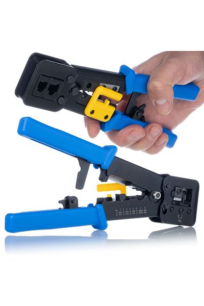 Rosfix Zaciskarka przelotowa do RJ45/RJ12/RJ11
