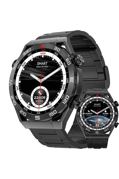 Smart Vibe Smartwatch DT™ WATCH ULTRA MATE 1.5” Amoled, Apel Bluetooth, Multi Sport, Asistent Vocal, Black
