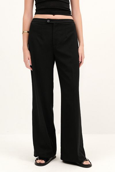 Addax Button Wide Leg Trousers Pn13960