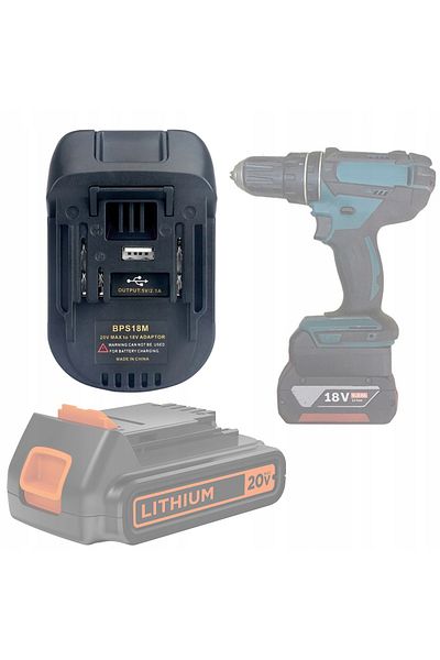 Rosfix Adapter / Konwerter akumulatora Black&Decker / Stanley 18V do Makita 18V (BPS18M)