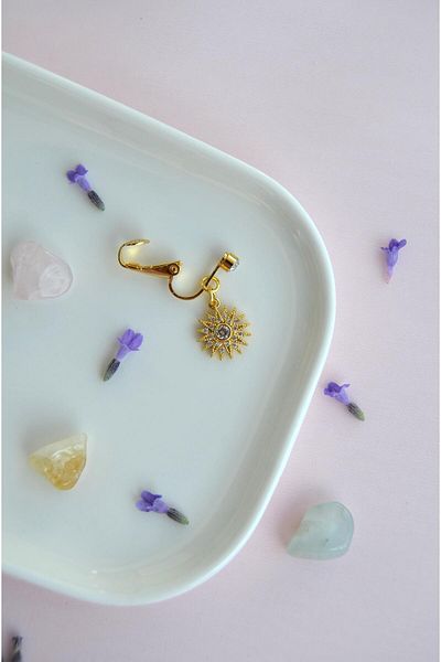 Sacce Scarves&Accessories Sun Figured Holeless Navel Piercing