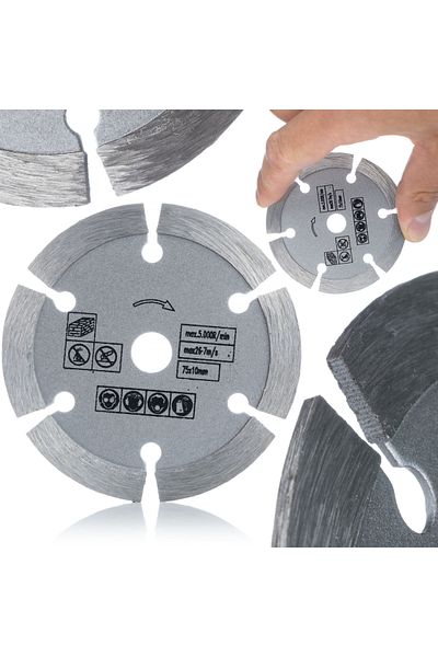 Rosfix Tarcza diamentowa segmentowa 75mm do materiałów budowlanych do szlifierki 12V