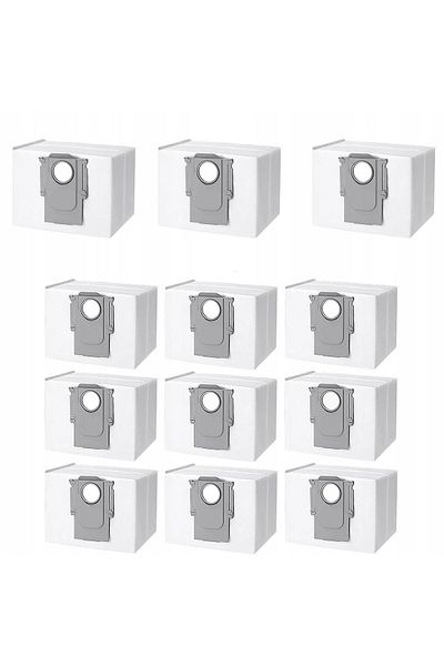 Rosfix DustMaster BagSet X12 - Worki do stacji Xiaomi Roborock S7 S8 Q5 Q7 Q8 | 1,8L | 4-warstwowe