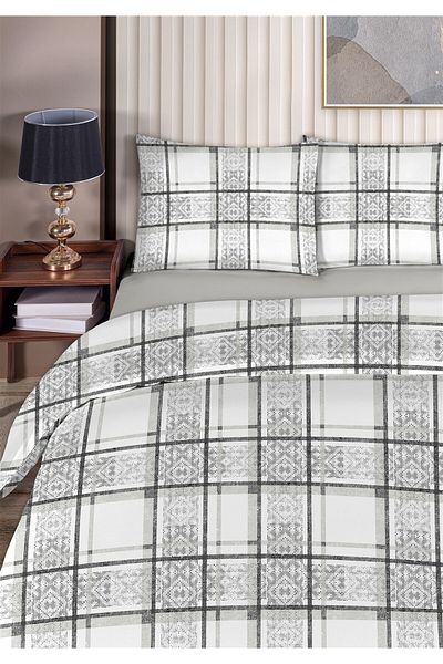 Evim Σετ παπλωματοθήκης Hermes 100% βαμβάκι Akfil βαμβακερό μονό 160x220cm Anthracite