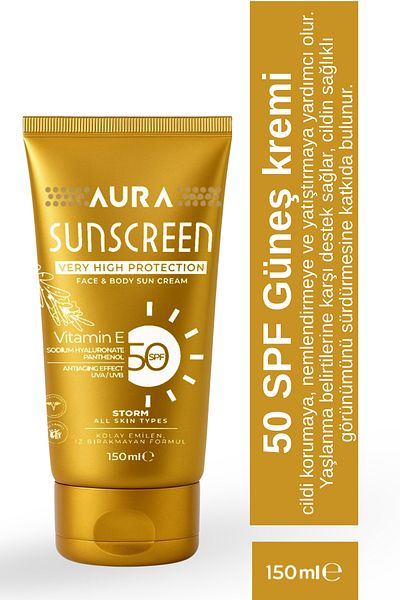 STORM VİTALS Aura Sunscreen 150 ml Sunscreen