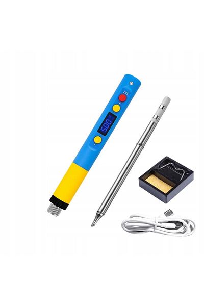Rosfix T65-BC2 Smart Solder Pro - Ciocan de lipit LCD mobil | 65W | 500°C | USB-C | Baterie externă | Element de încălzire