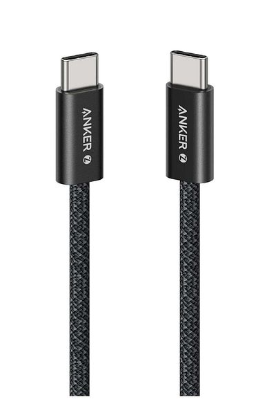Anker Zolo USB C to USB C 240W Braided Fast Charging Cable - Black