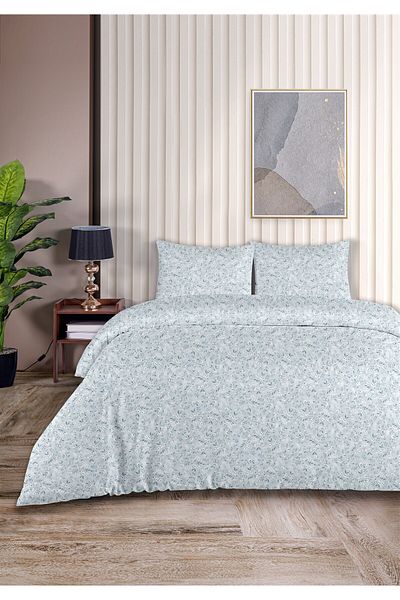 Evim Elegant 100% Cotton Akfil Cotton Single Duvet Cover Set 160X220Cm Baby Blue