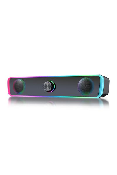 A ATAB PC Gaming Speaker, Bluetooth multimedia, RGB Lighting, 3.5 mm Jack Connection, USB, 360 Surround Sound