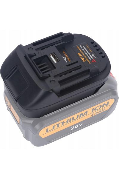 Rosfix Adapter Dewalt / Milwaukee do akumulatora Makita DM18M