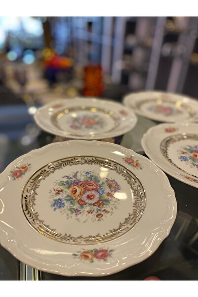 Lucian Design El boyama 6'lı pasta tabağı