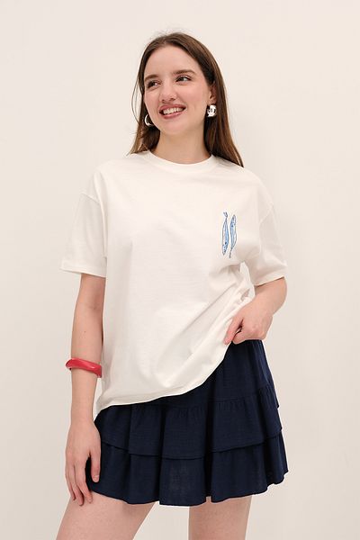 Addax Fish Printed T-Shirt P10488