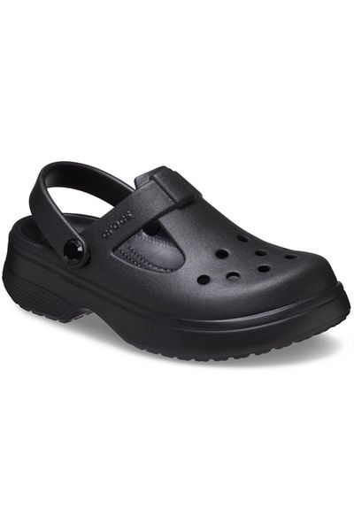Crocs Toddler Classic Mary Jane Clog Black - Black 25-26 EU - C9 US