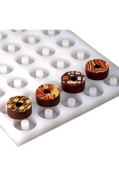 Pavoni Silicone Mold For 54 Cavity Monoports, Chocoflex