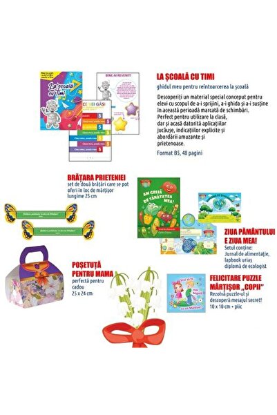 Editura Sinapsis La scoala cu Timi. Pachet pentru reintoarcerea la