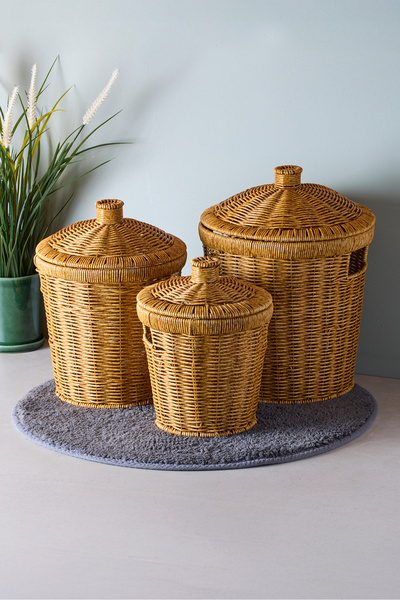 Perotti Bansko Brown 3-Potato Onion Garlic Basket