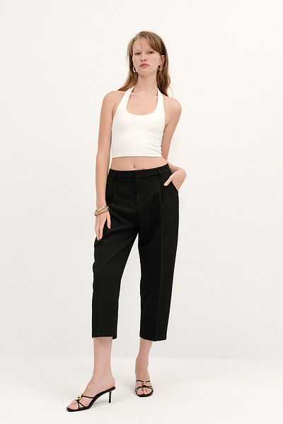 Addax Pantaloni morcov cu talie înaltă PN13930-J4