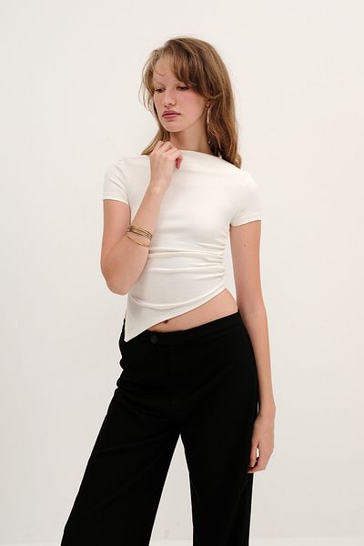 Addax Boat Neck Blouse B13959