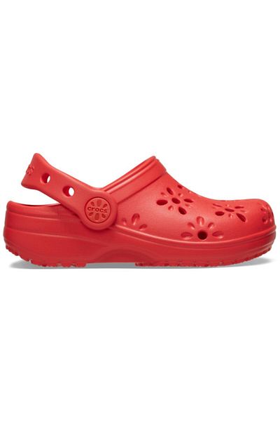 Crocs Saboți Clogs Classic Toddler Floral Cut-Out Clog 27-28 EU - C10 US Roșu - Roșu Cireș