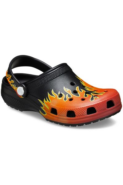 Crocs Classic Flames Clog Kids 36-37 EU - J4 US Black - Black/Multi