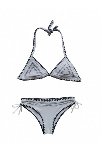 Ocean White Bikini, Triangle Bra