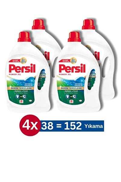 Persil Jel Okyanus Ferahlığı Sıvı Çamaşır Deterjanı 38 Yıkama  2470ml 4'lü Set