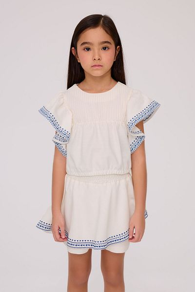 Tyess Girl Ecru Blouse
