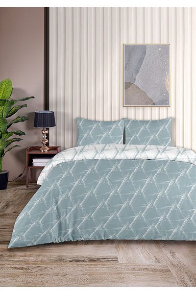 Evim Glame 100% Cotton Akfil Cotton Single Duvet Cover Set 160X220Cm Water Green