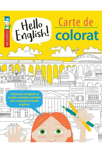 Editura Niculescu Hello English! Coloring Book, Sam Hutchinson