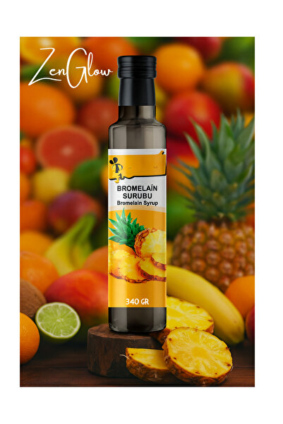 ZenGlow Doğal Ananas Bromelain Şurubu | Sindirim Destekleyici Detox Şurup 250...
