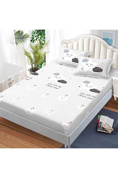 Patul Bed cover with elastic + 2 pillowcases, Pucioasa, Double bed 180x200