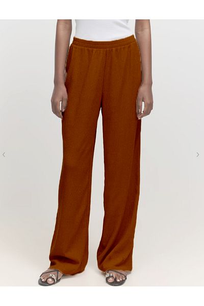 Pampino Women's Wide Leg Elastic Waist Trousers