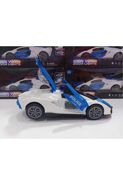 SCOWETTO Lamborghini 360 Degree Rotatable Crash Turn Toy Car with Sound and Light