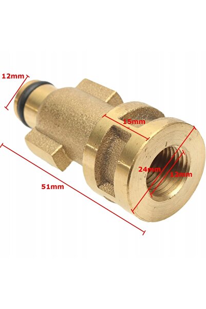 Rosfix Adapter / redukcja Bayonet 1/4"F do myjki ciśnieniowej Bosch Aquatak (stary typ)