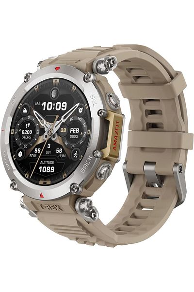 Amazfit T-Rex Ultra Smart Watch 47mm for Men, 20-Day Battery Life, 30m Freediving, Dual-Band GPS, Mu