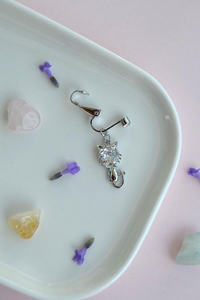 Sacce Scarves&Accessories Cat Figured Holeless Belly Piercing