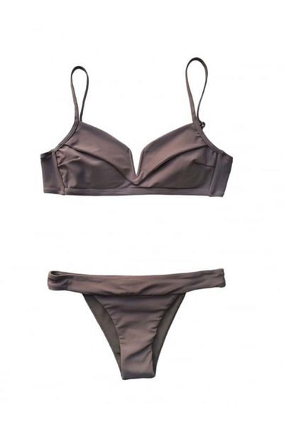 OEM Beige Swimsuit, Adjustable Bra, Removable Padding