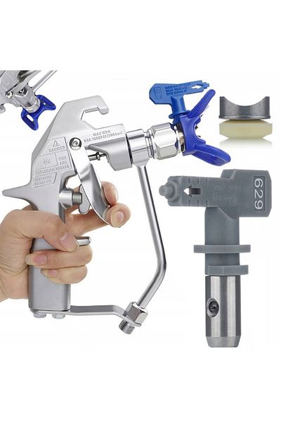 Rosfix Pistolet malarski UltraSpray ze spustem 2-palcowym PM2PRUS04 z osłoną+Dysza malarska