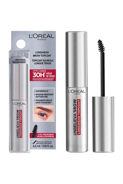 L'Oreal Paris Eyebrow setting gel, L’oreal Paris, Unbelieva Brow Longwear, Top Coat Transparent, 5 ml