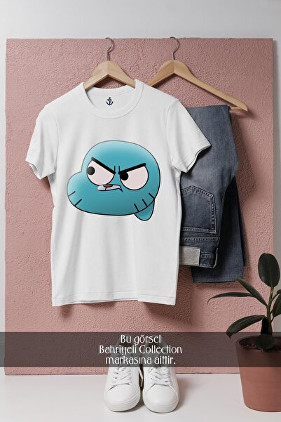 Bahriyeli Collection Tricou unisex cu design Gumball Watterson Richard Watter...