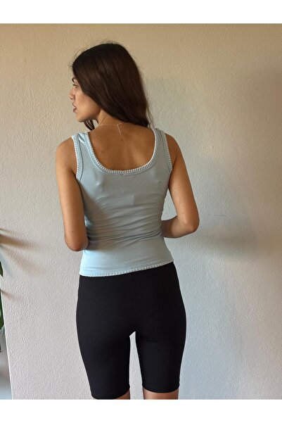 REWCO Shepherd Stitched Strappy Crop Tank Top