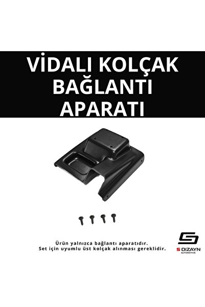 Drs Tuning S-Dizayn VW Caddy 3 ABS Vidalı Kol Dayama Kolçak Alt Adaptör 2004-...