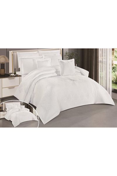 Red Rose Winter double comforter set, 8-piece bed sheet, luxurious and elegant to decorate your room