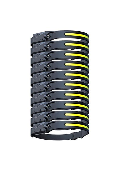 FISHINGBOX MAKE FISHING BETTER 10 x Lanterna cap cu acumulator intern si senzor de miscare pentru pescuit, camping si drumetii