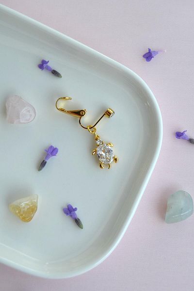 Sacce Scarves&Accessories Turtle Figured Holeless Belly Piercing