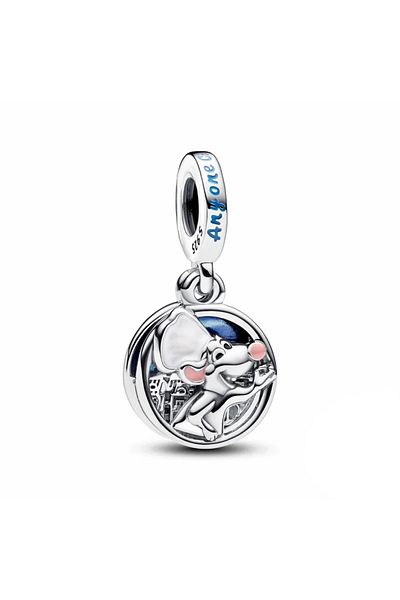 OEM Charm compatible with bracelet, Disney Pixar Ratatouille model, made of silver